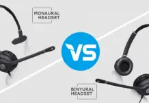 Qual é a diferença entre fones de ouvido monoauriculares e biauriculares