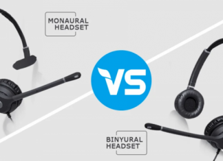 Qual é a diferença entre fones de ouvido monoauriculares e biauriculares